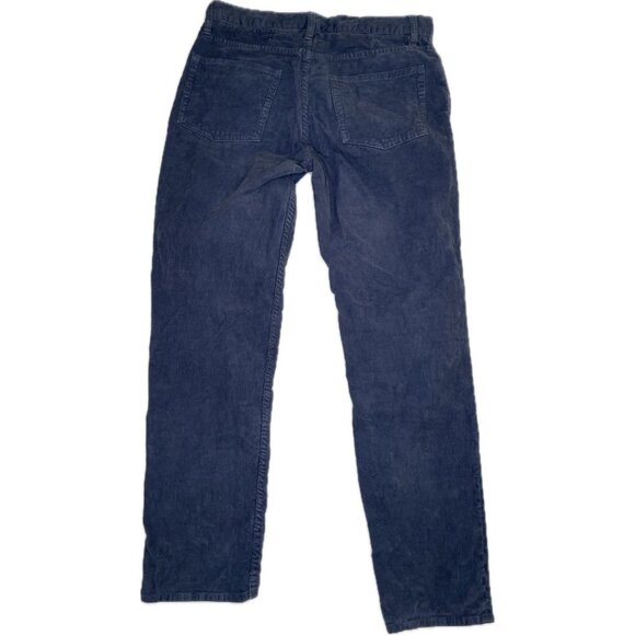 Brooks brothers pants Mens Red fleece Corduroy flat front straight Navy 31x30 - Picture 2 of 8